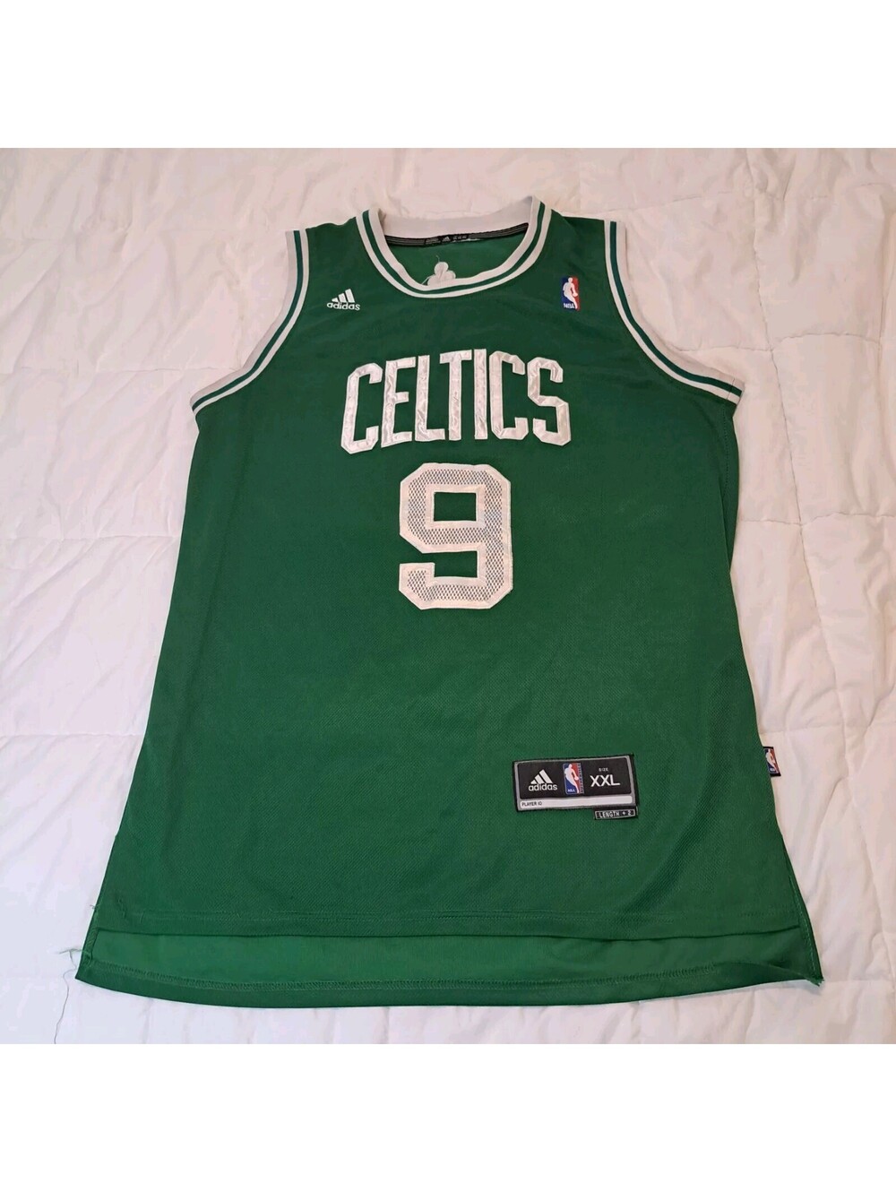 ADIDAS Rajon Rondo 9 NBA Green Boston Celtics Stitched Jersey Size XXL Length +2